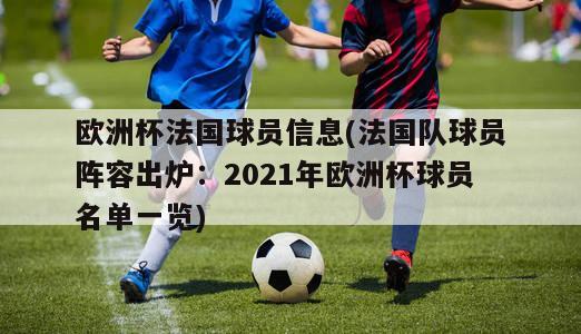 欧洲杯法国球员信息(法国队球员阵容出炉：2021年欧洲杯球员名单一览)